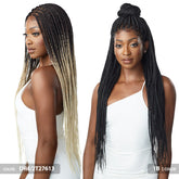 Outre Pre-Braided Glueless HD 13X4 Lace Front Wig - KNOTLESS SQUARE PART BRAIDS